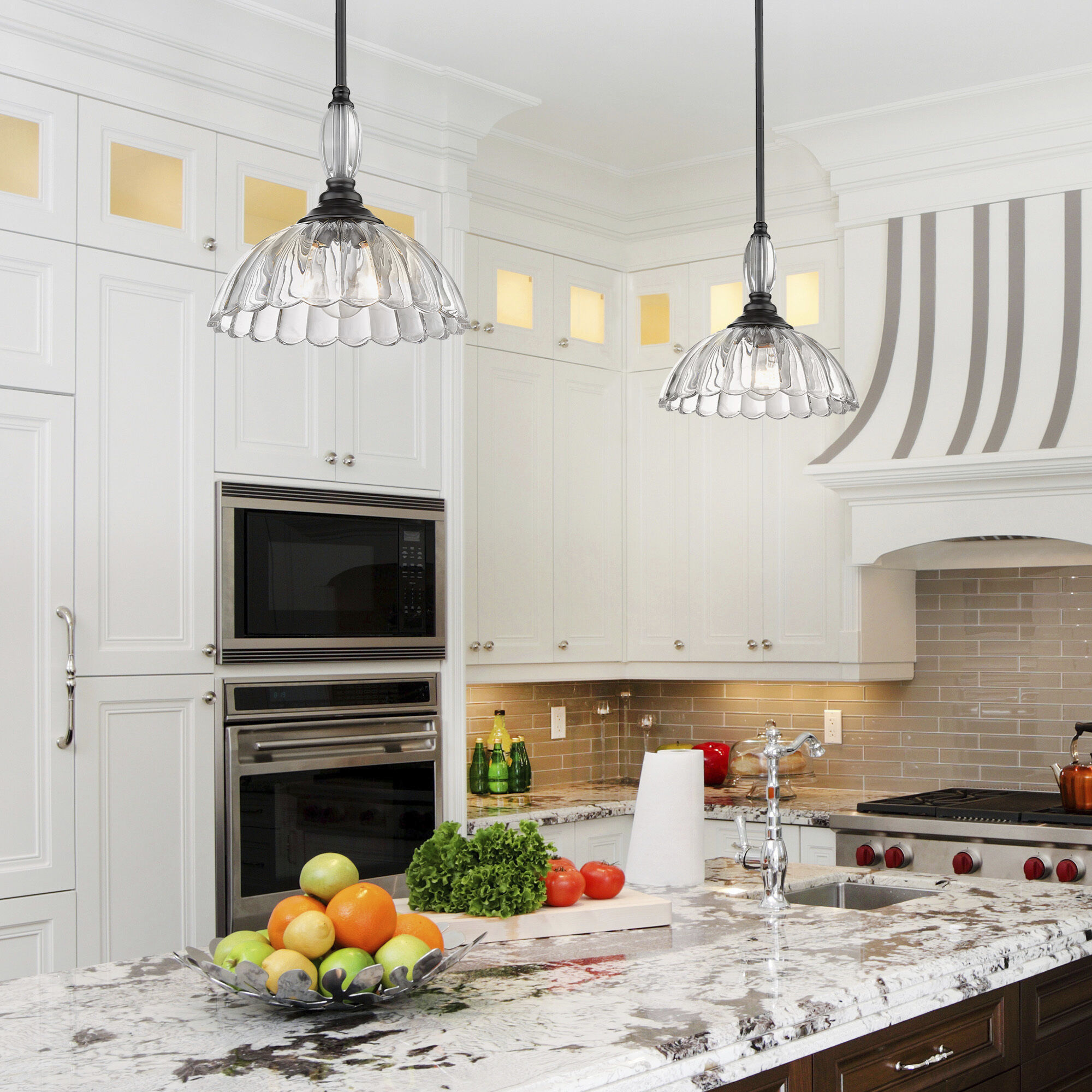 Golden Lighting 6952 M BLK CLR Audra 1 Light 12 inch Matte Black Pendant Ceiling Light